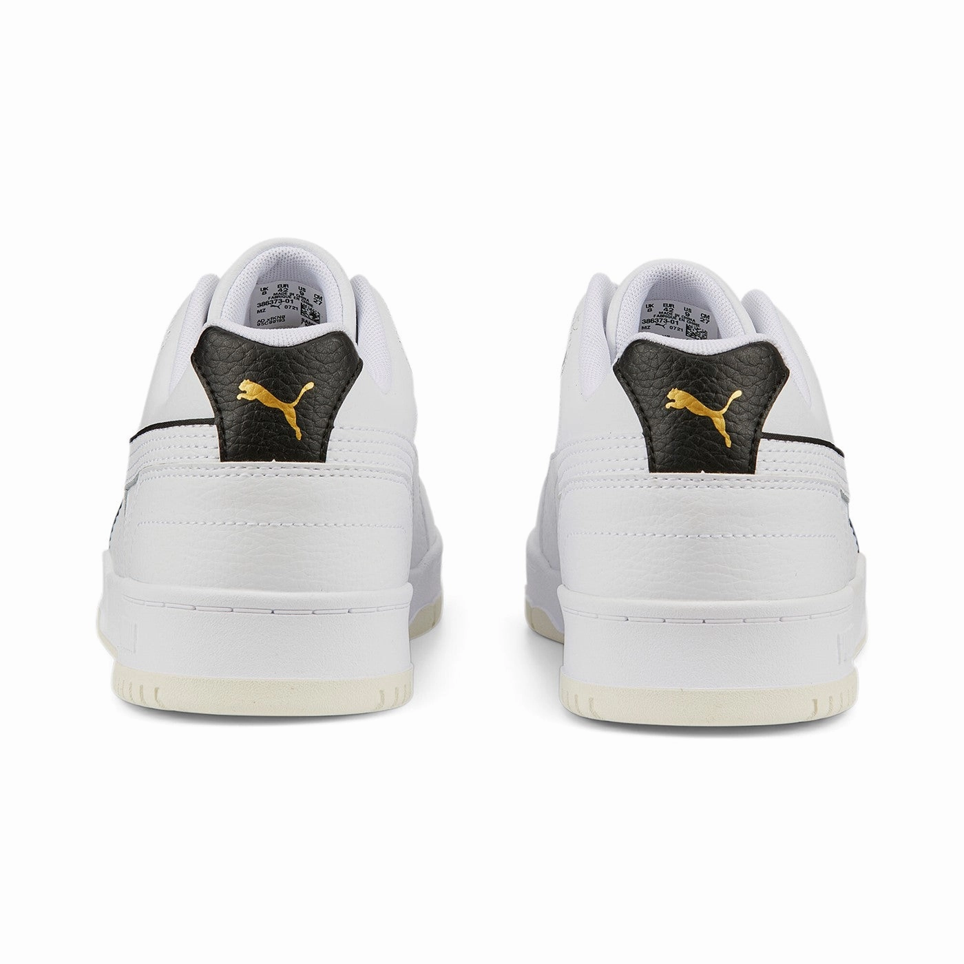 Off White Low Vulcanized Sneakers Puma sneakers da uomo RBD Game Low 386373 01 bianco nero oro