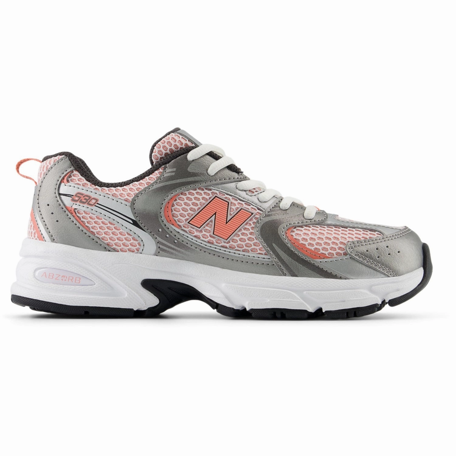 Italian Sneakers New Balance Dark Silver Metallic New Balance 530 Kids Lace