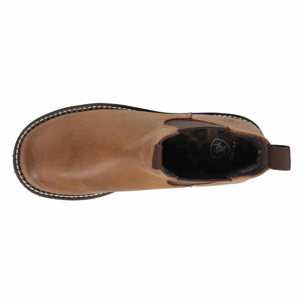 Boots Steel Toe Fatbaby Twin Gore Round Toe Pull On Chelsea Boots