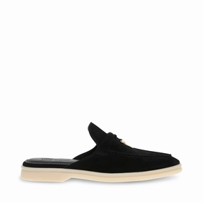 Patrizia Sandal BLACK SUEDE Flat Shoes Design