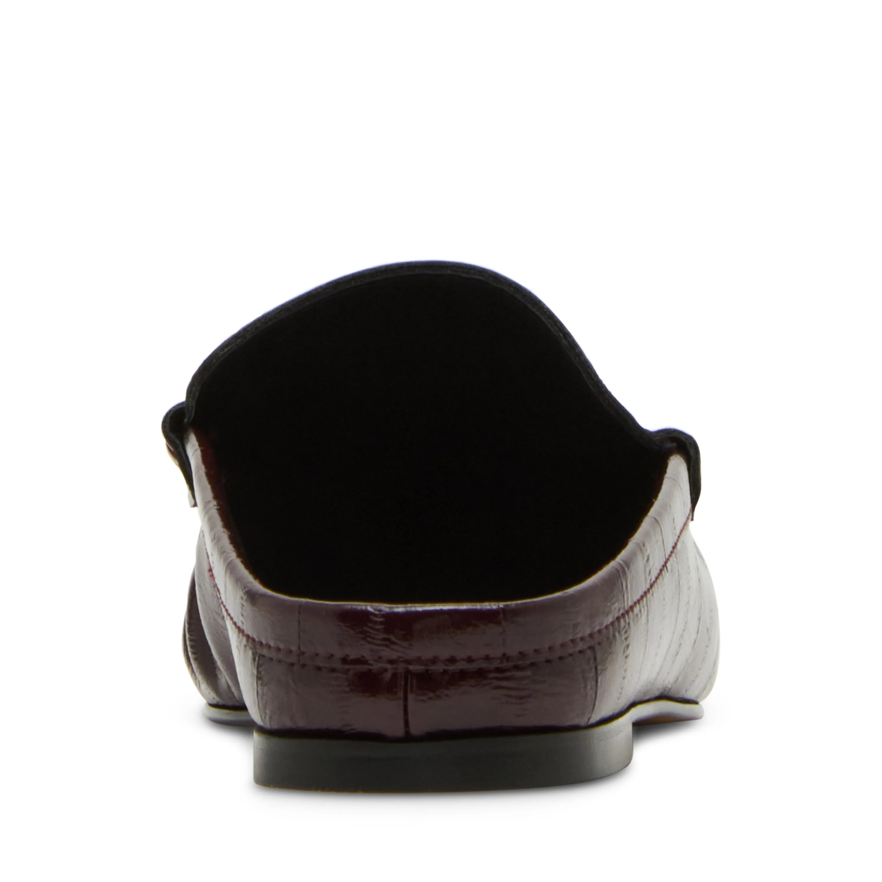 Rafe Mule BURGUNDY Flat Ankle Strap Shoes