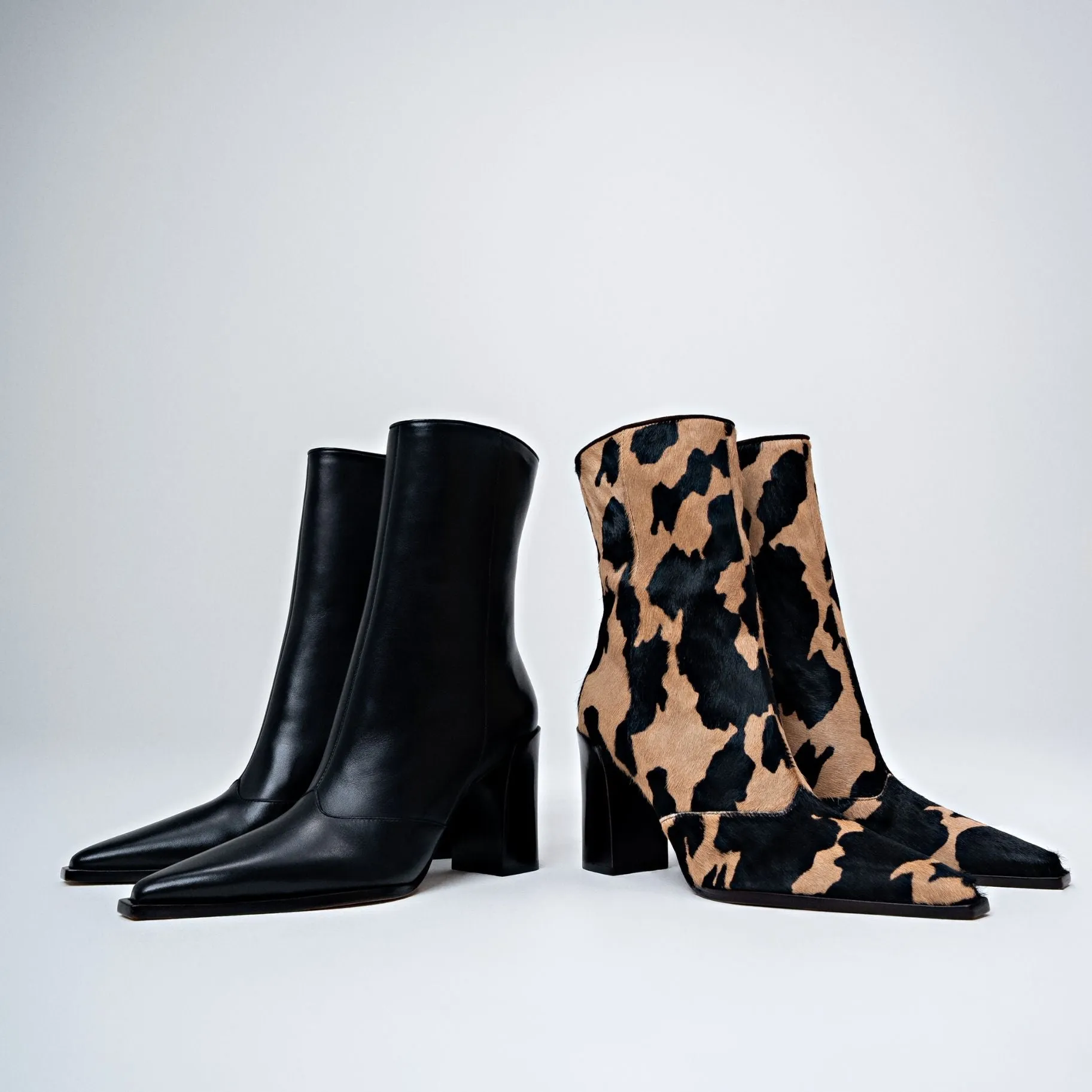 White Country Boots Raffaela  Leather Bootie