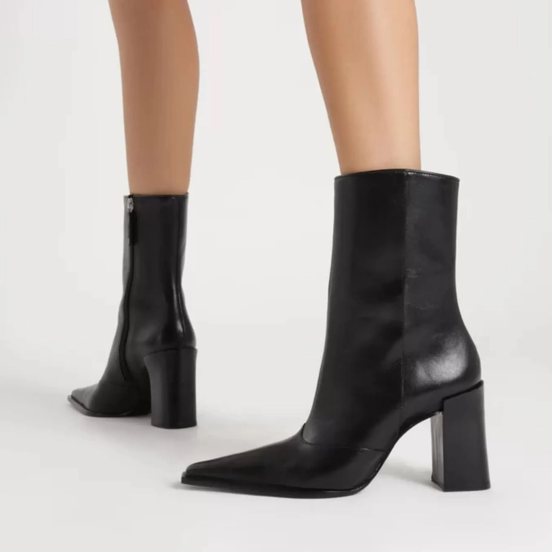 High Boots For Wide Calf Raffaela  Leather Bootie