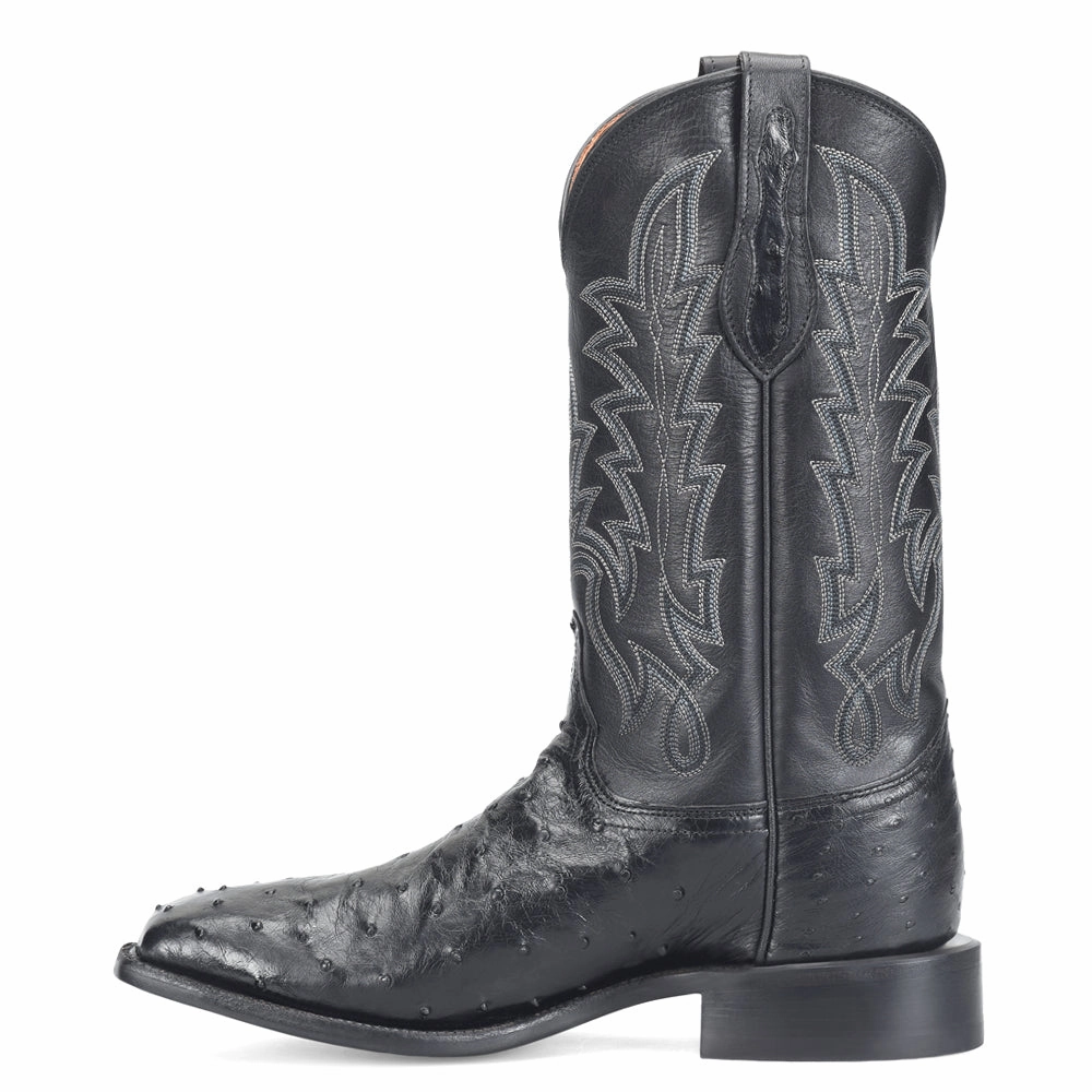 Rancher 12 Inch Full Quill Ostrich Square Toe Cowboy Boots Margelia Boots