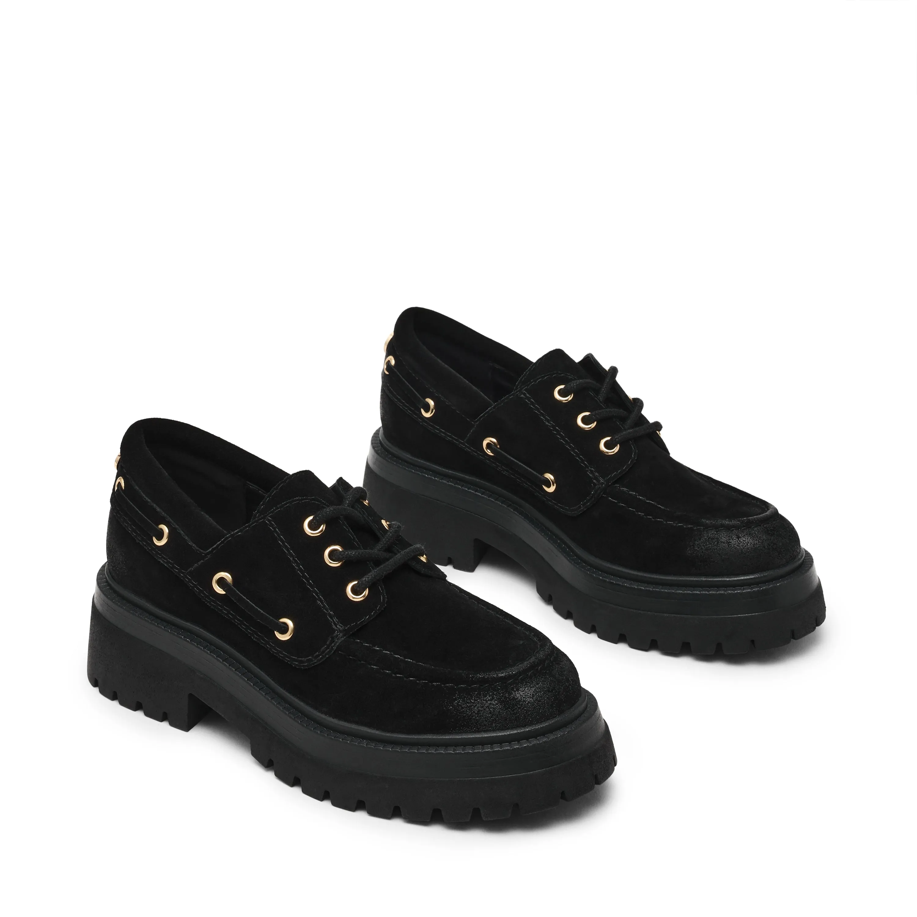 Flat Pointed Toe Slingback Shoes Detroit Flat Shoe BLACK SUED