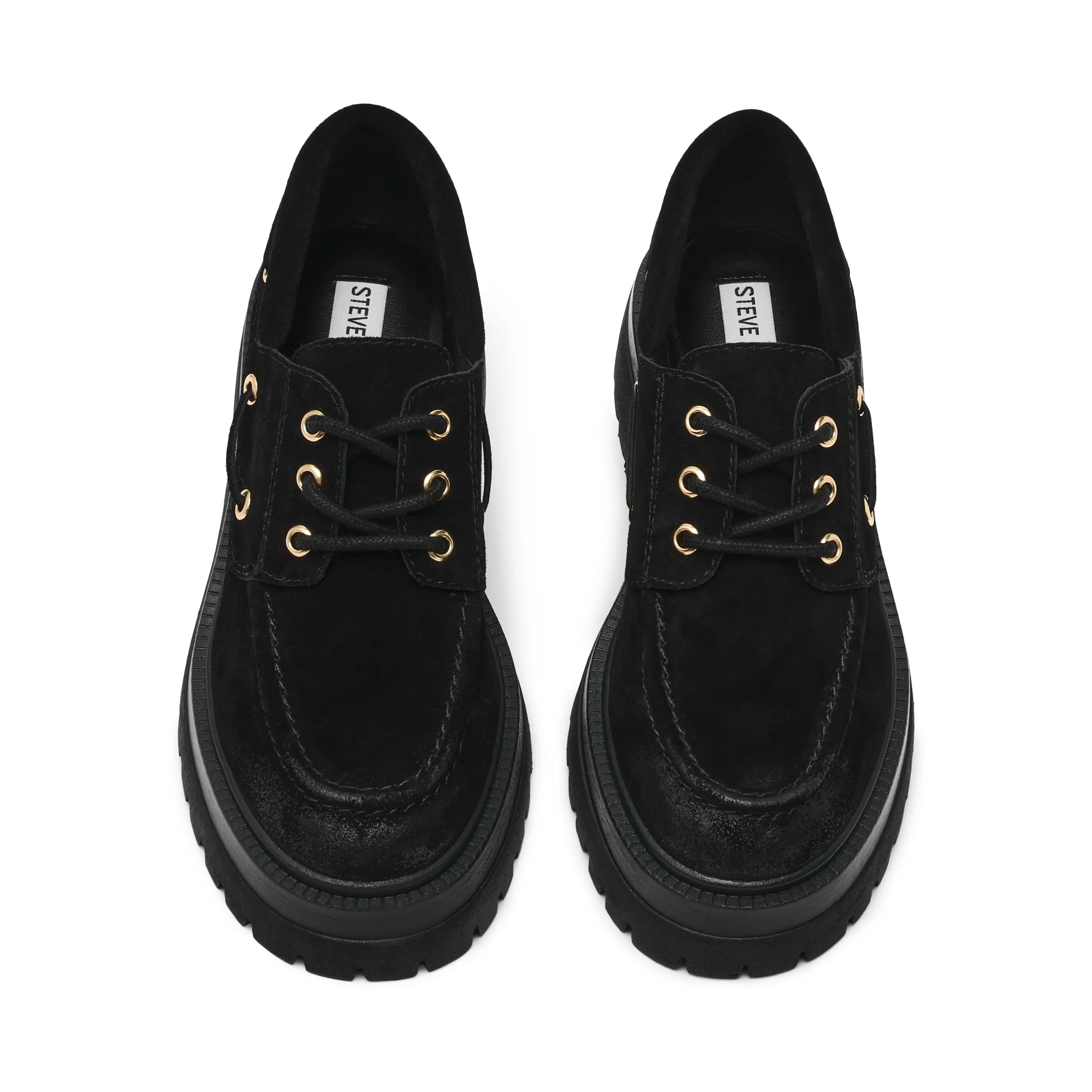 Detroit Flat Shoe BLACK SUED Wanted Flats Shoes