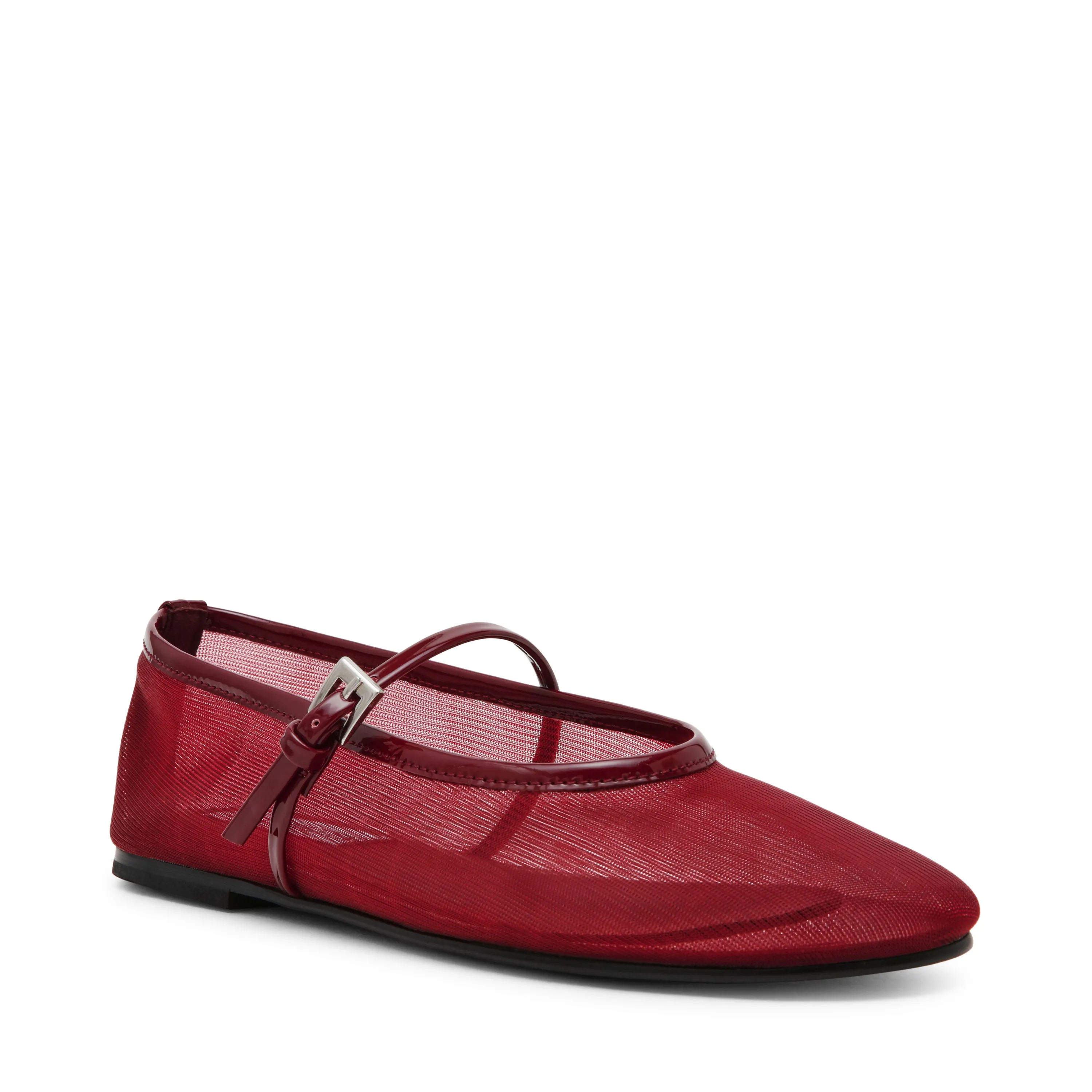 Mash Flat Shoe CHERRY RED Snakeskin Shoes Flat