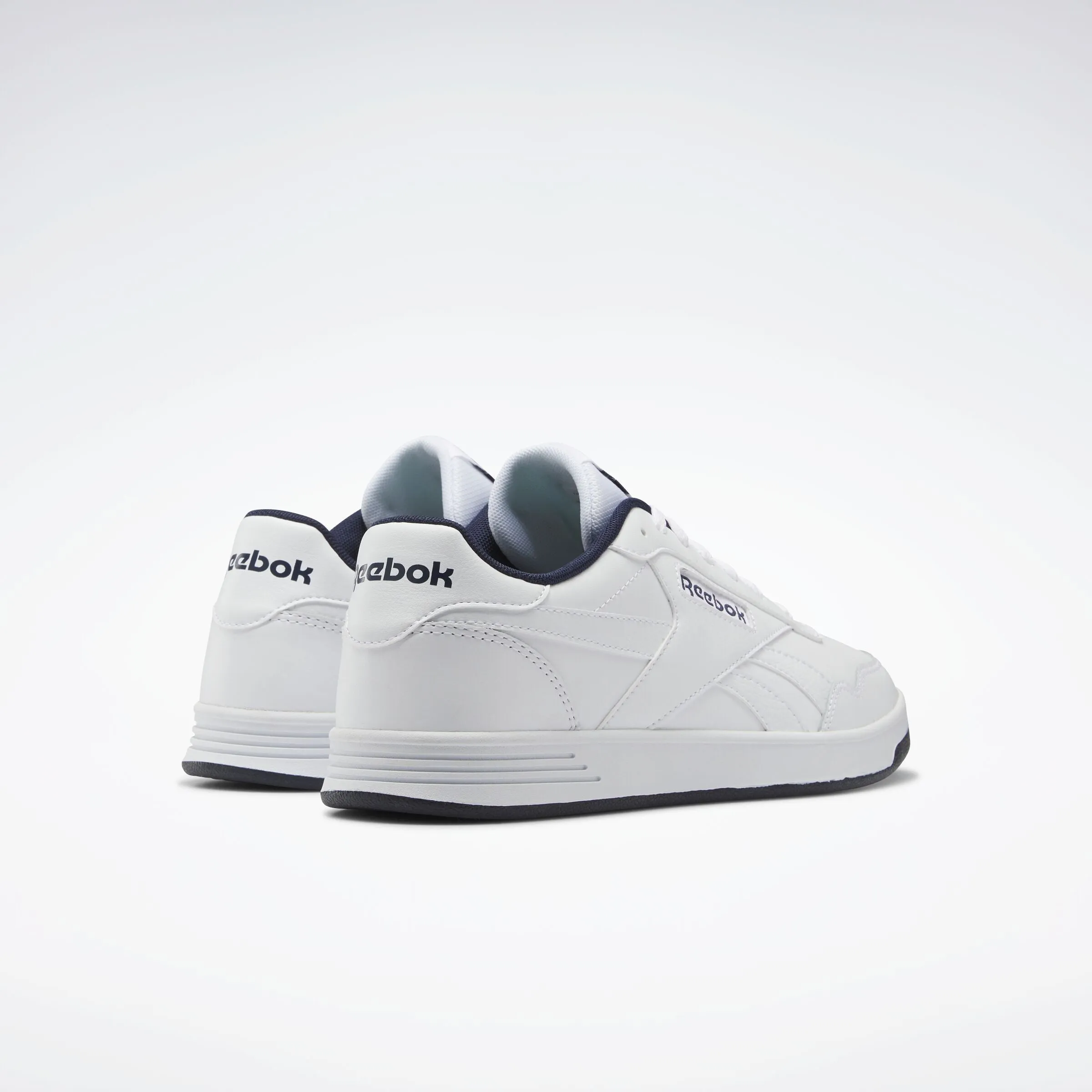 Good Tennis Shoes For Walking On Concrete Reebok Court Advance White/Vector Navy/White