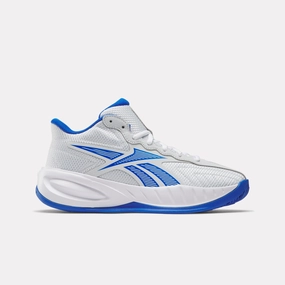 Basketball Shoes Front View Reebok Press Moon/Optimum Blue/White