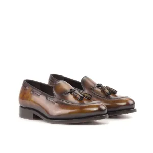 Fire Patina Tassel Loafers Soloviere Loafers