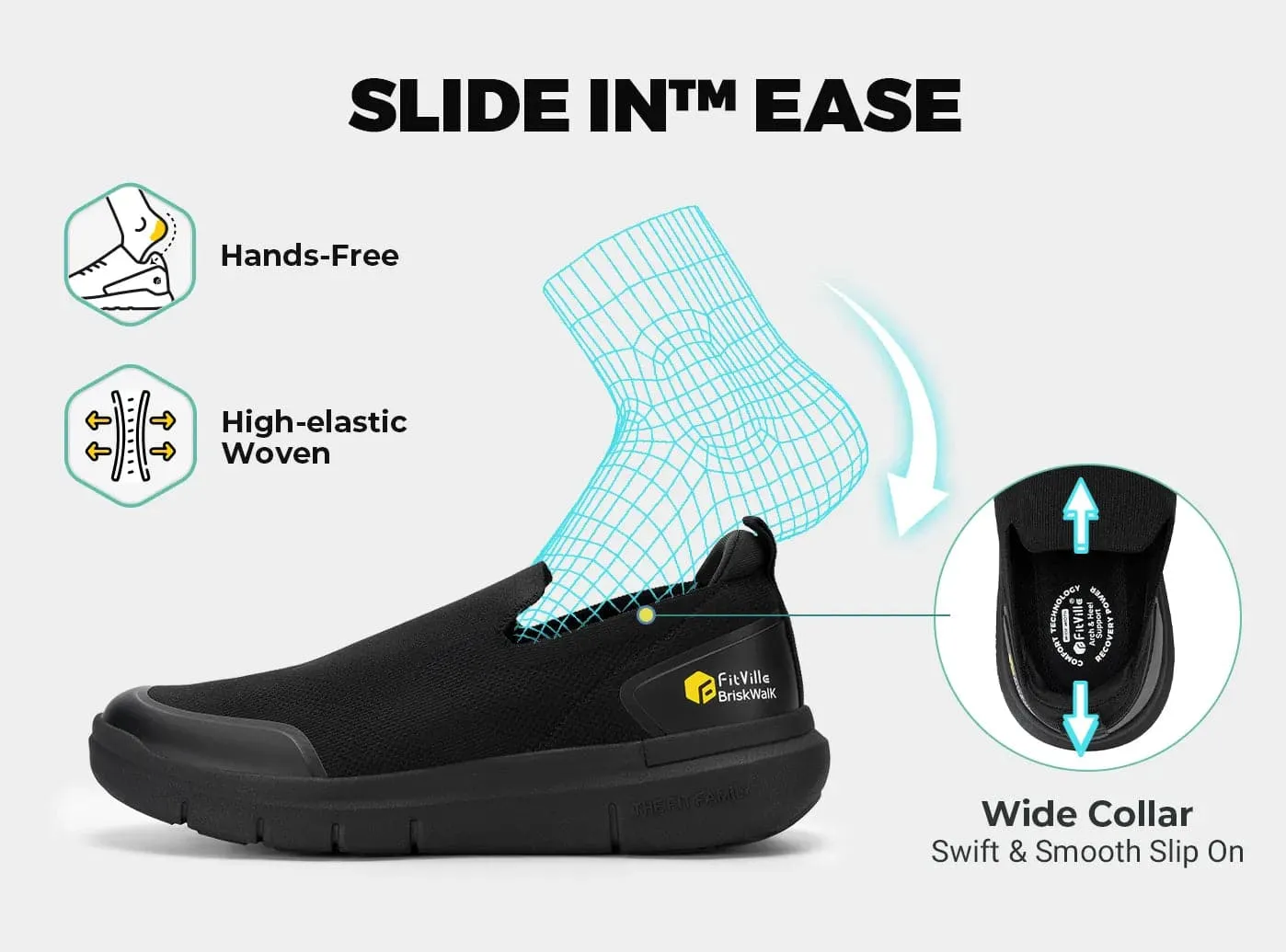 Men's BriskWalk Recovery Slip-On V1