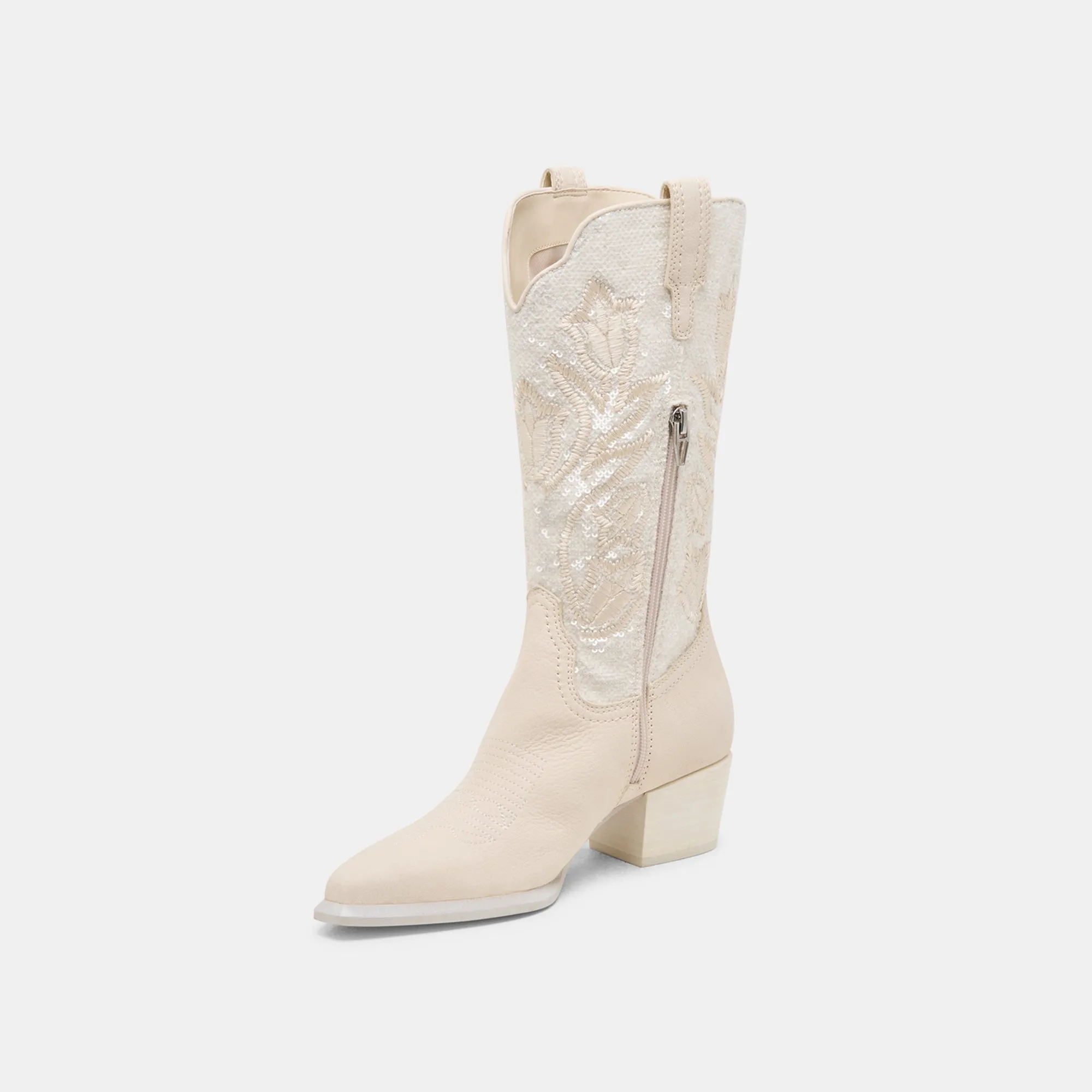 VORAH PEARL BOOTS CREME SEQUIN Boots Suits