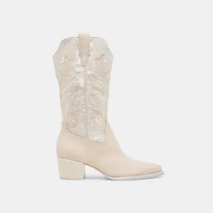 Roofing Boots VORAH PEARL BOOTS CREME SEQUIN