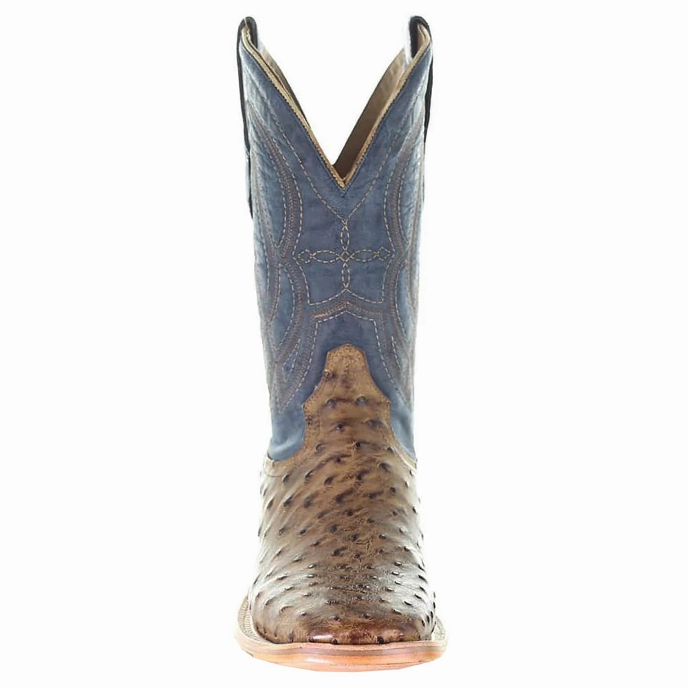 Rain Boots Near Me Ostrich Embroidered Square Toe Cowboy Boots
