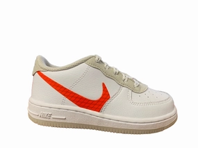 Nike Air Force  1 LV8 3 toddler snaeakers bassa da bambino CD7415 100 white-total orange Range Exp Sneakers