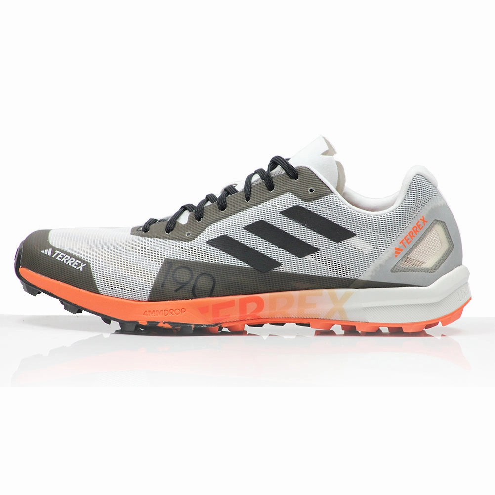 adidas Terrex Speed Pro Men's Trail Shoe - Non Dyed/Core Black/Impact Orange Size 11 Running Shoes