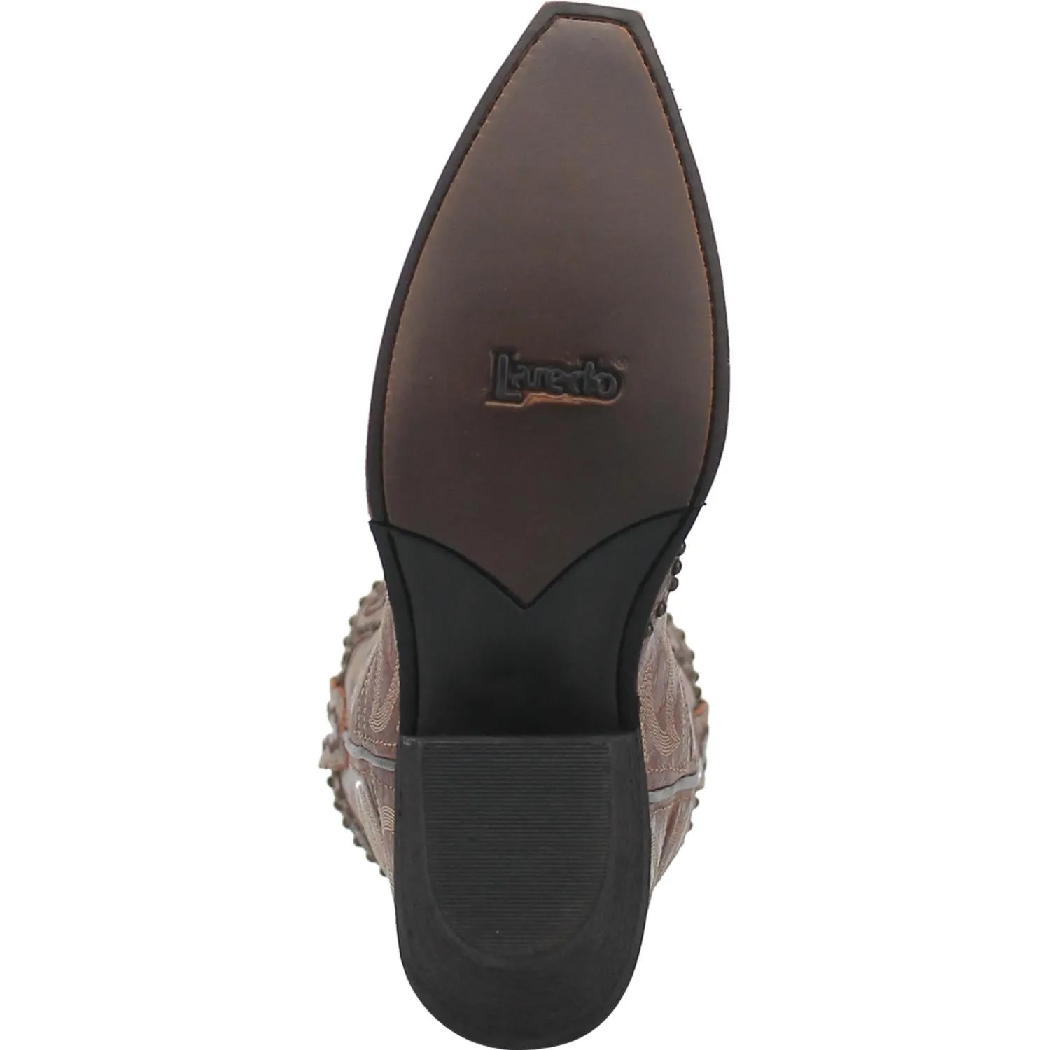 Riding Horse Boots Laredo Ladies Braylynn Snip Toe Brown Pull On Western Boots 52410