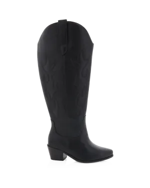 URSON EXTENDED CURVE - BLACK Rain And Snow Boots