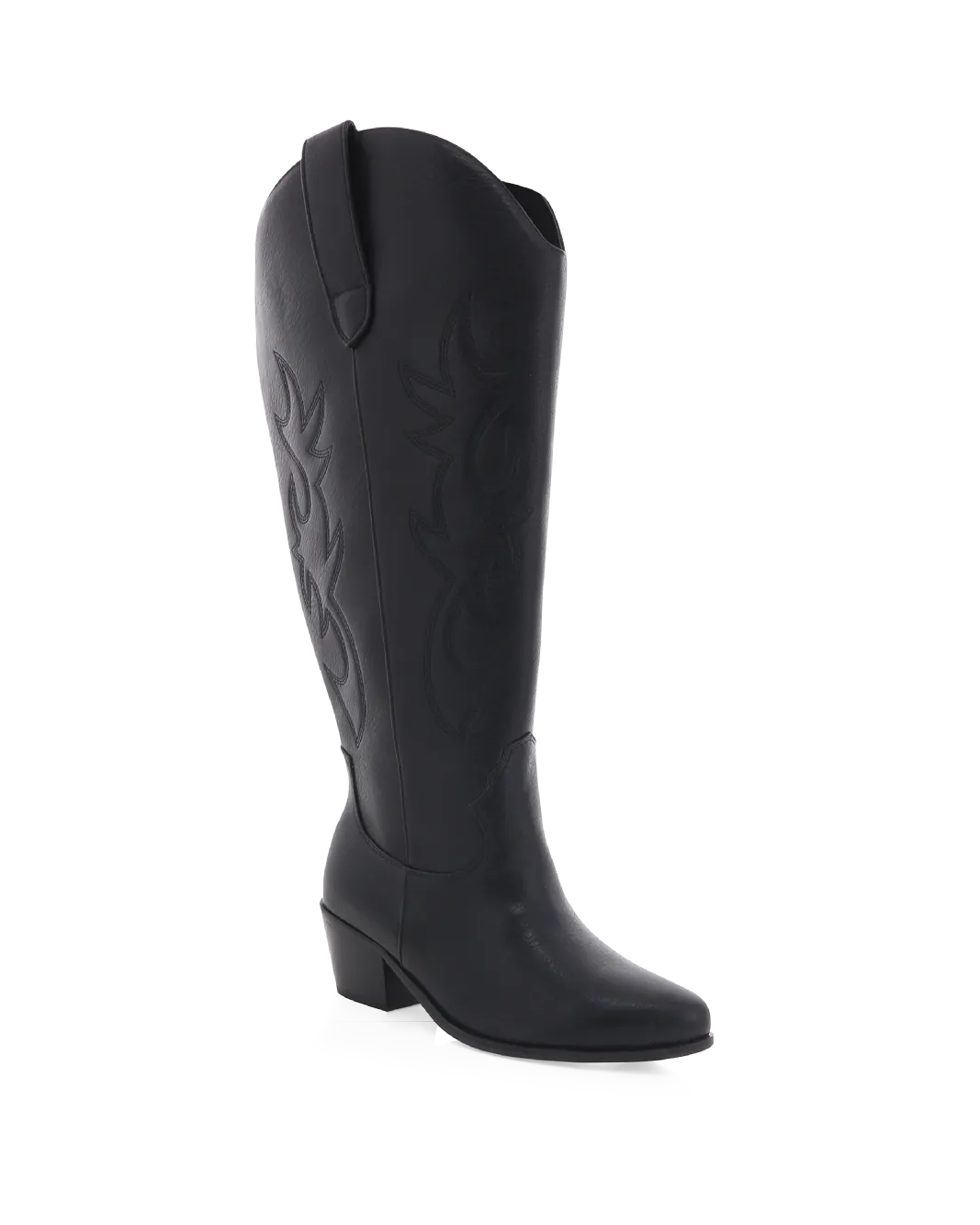 Plus Size High Boots URSON EXTENDED CURVE - BLACK