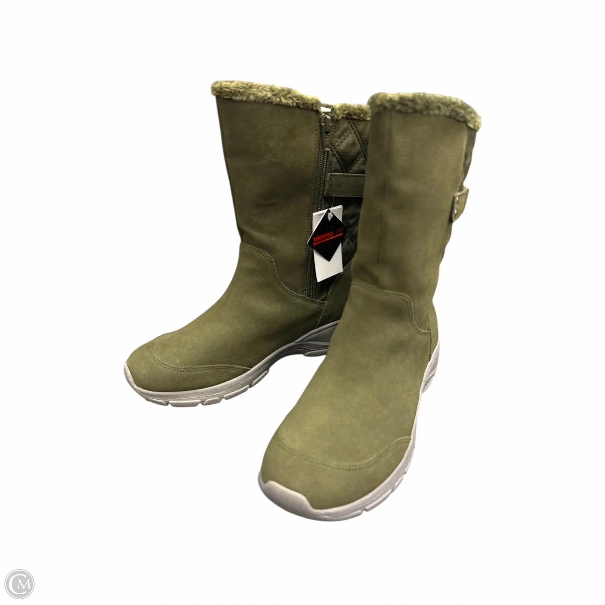 Horse Back Riding Boots Boots Snow By Lands End In Green, Size: 8