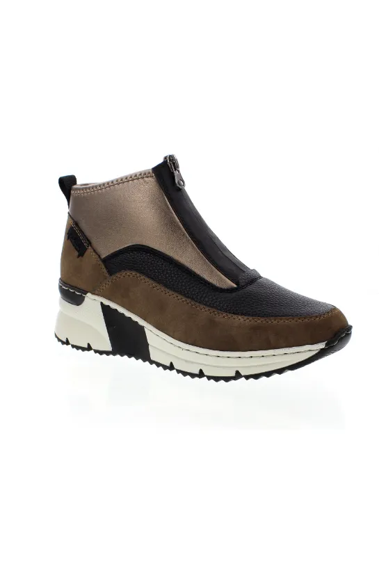 Rieker Ladies Boots N6352-25 brown black Youth Dirt Bike Boots