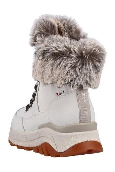 Boots High Heels Rieker Ladies Boots W0063-80 white