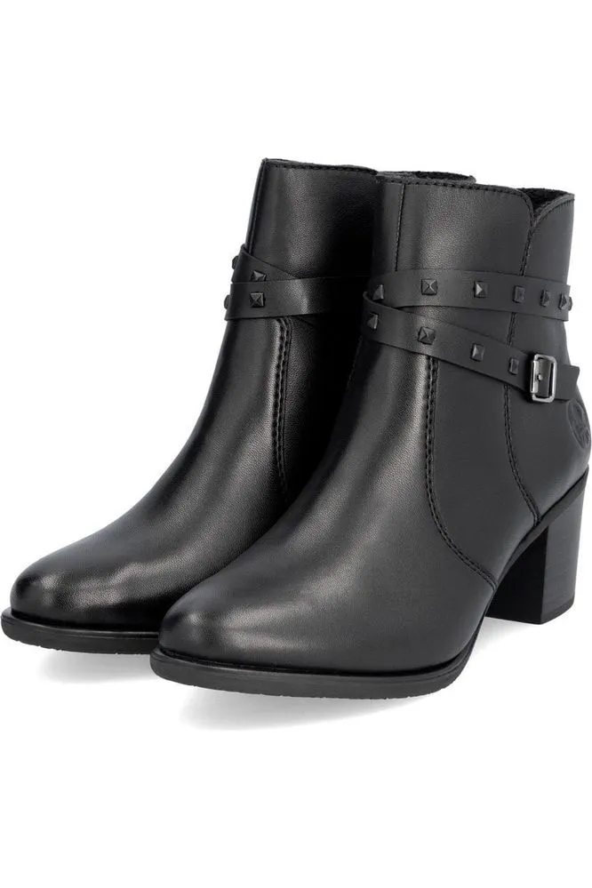 Rieker Ladies Boots Y2059-00 Black Military Boots For Men