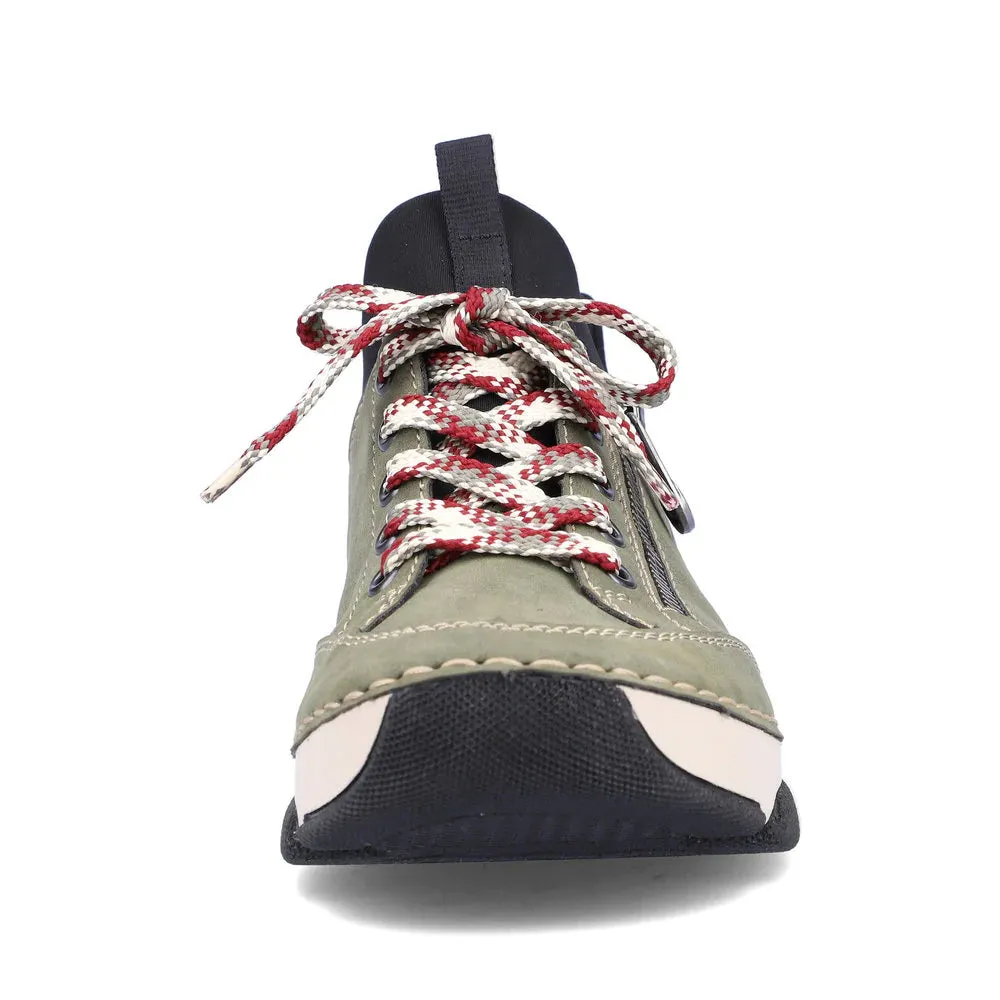 RIEKER WOMENS 45973-54 - PINE GREEN Slip On Shoes For Seniors