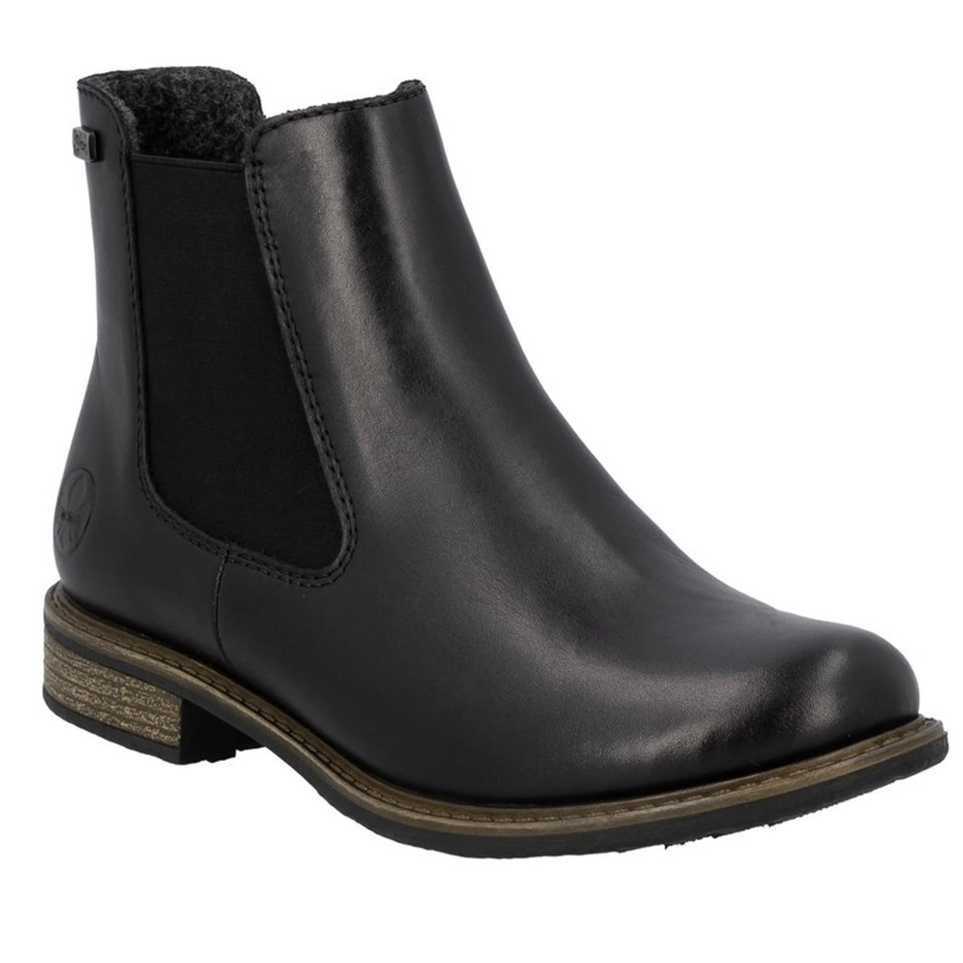 Ballerina Boots Rieker Women's 74870 Ornella Waterproof Chelsea Boot - Black