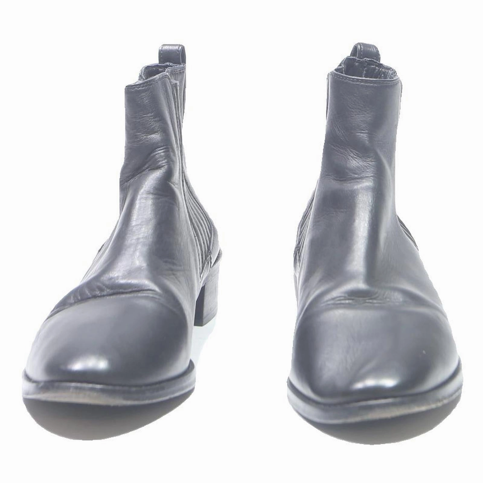 Boots Burton RIVECOUR Womens Black Leather Chelsea Ankle Boots UK 7 Stylish Comfortable