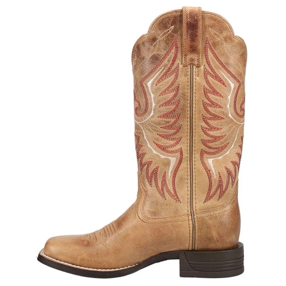 Lug Sole Chelsea Boots Rockdale Embroidered Square Toe Cowboy Boots