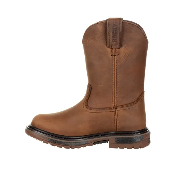 Rocky Youth Original Ride FLX Waterproof Brown Western Boots RKW0300Y Mid Calf Boots