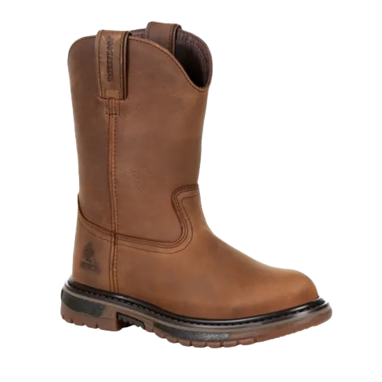 Rocky Youth Original Ride FLX Waterproof Brown Western Boots RKW0300Y Dr Boots Sale