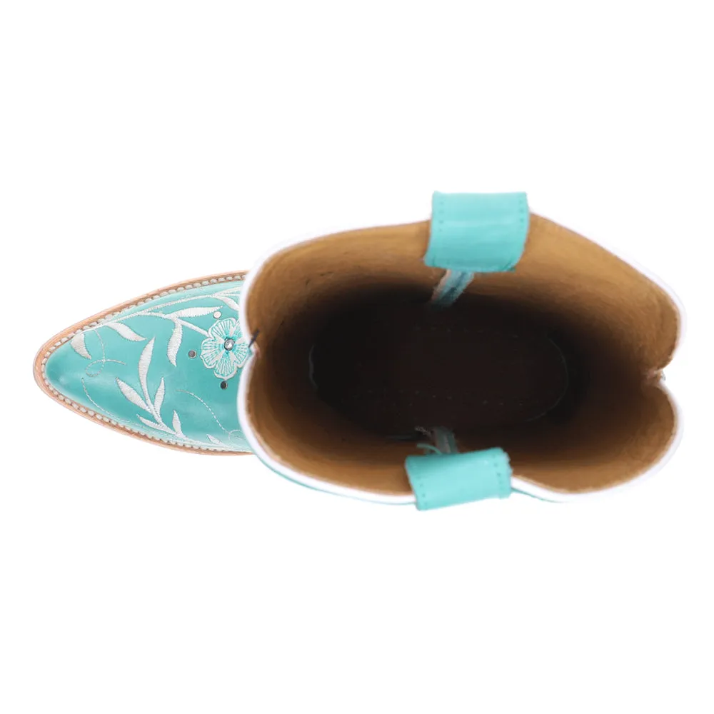 Romance Floral Embroidered Pointed Toe Cowboy Boots Plus Size Thigh High Boots