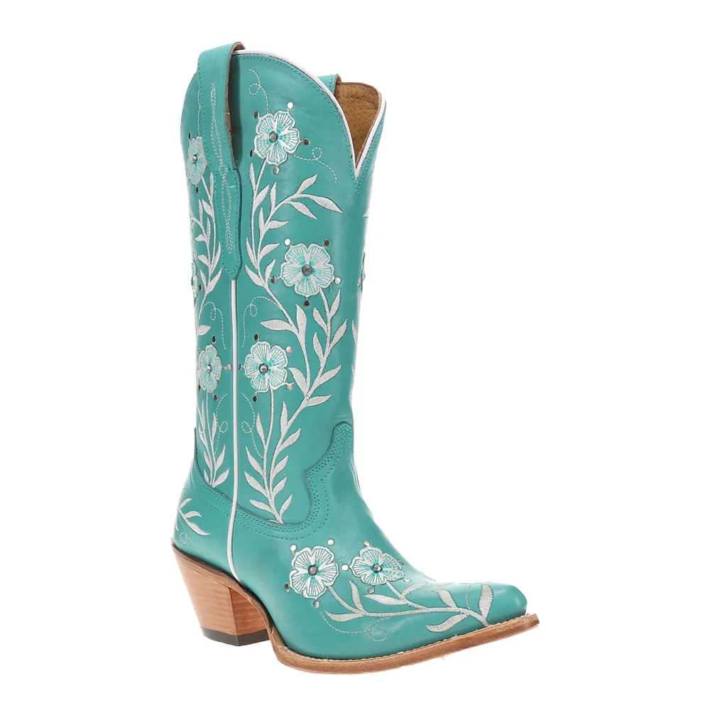 Romance Floral Embroidered Pointed Toe Cowboy Boots Sincerely Jules Boots