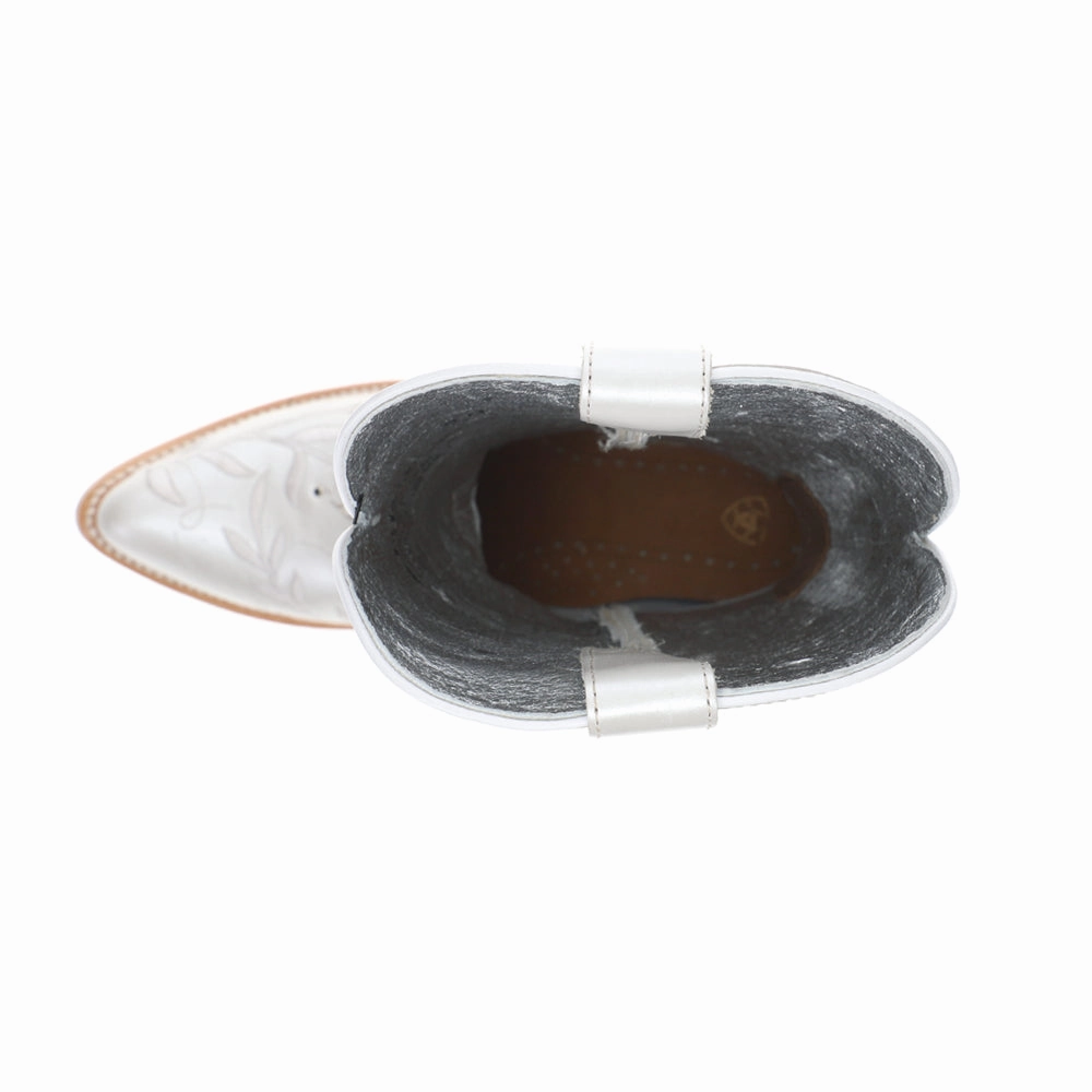 Romance Floral Embroidered Pointed Toe Cowboy Boots Warmest Snowboard Boots