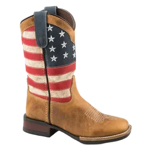 Dog Winter Snow Boots Roper Children's Patriotism Square Toe Boots 09-018-0912-2567