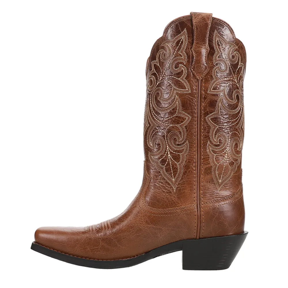 Round Up Embroidery Square Toe Cowboy Boots Oversized Boots