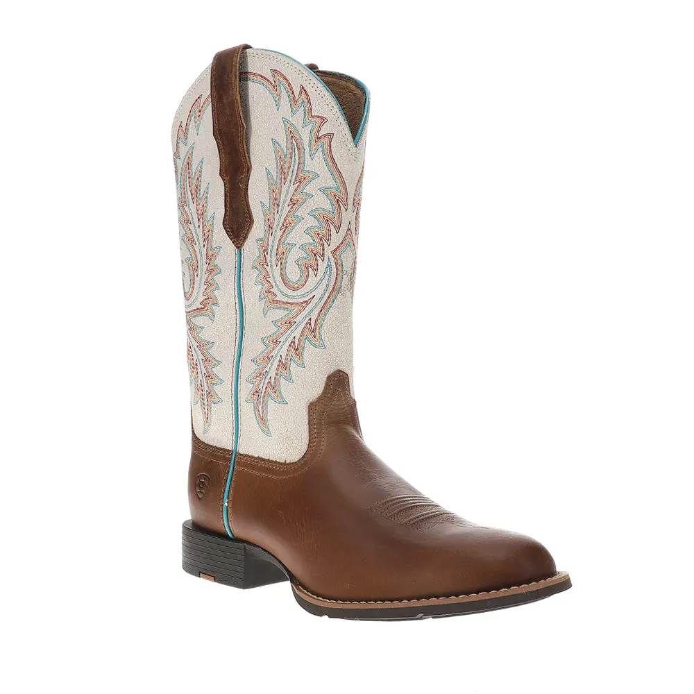 Shoofly Boots Round Up StretchFit Embroidered Wide Square Toe Cowboy Boots