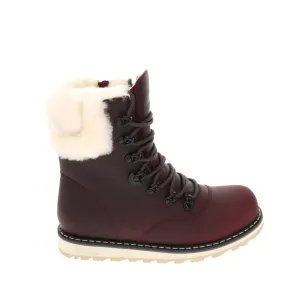 ROYAL CANADIAN CAMBRIDGE - BURGUNDY Wedge Sole Work Boots