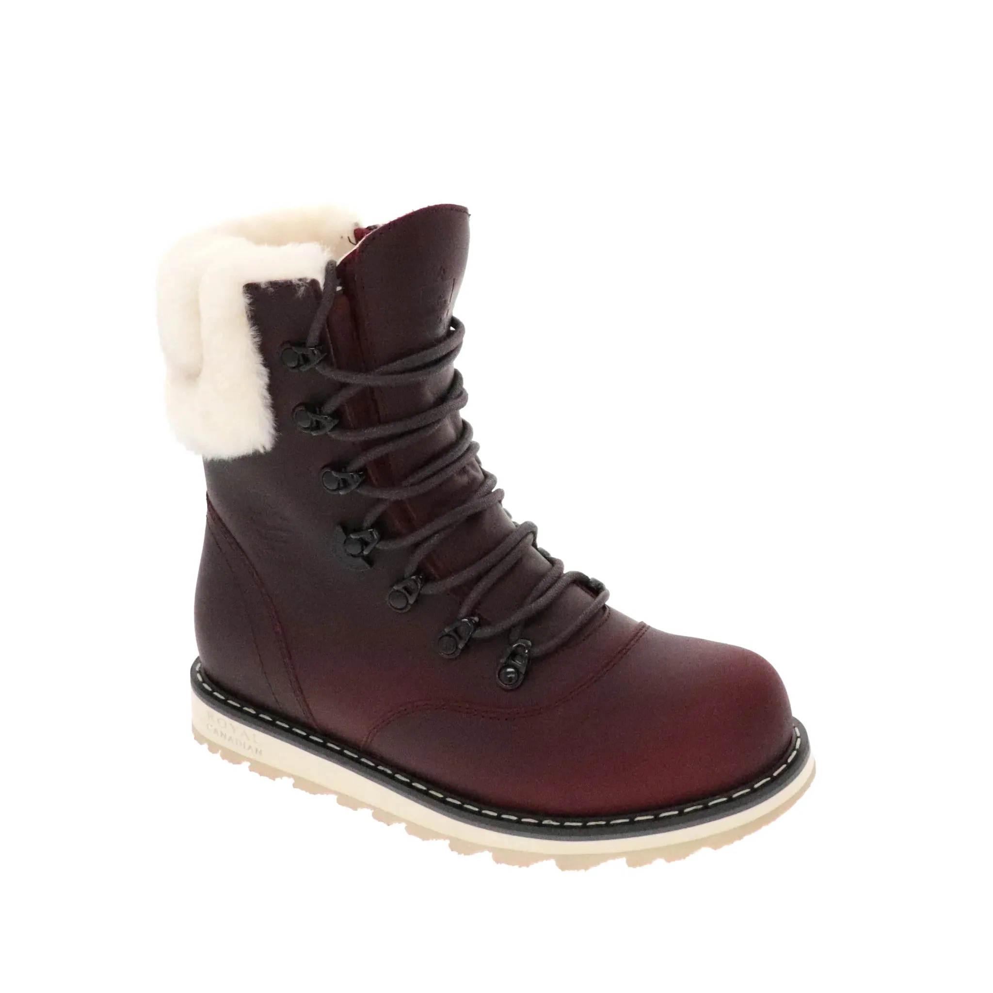 Walmart Steel Toe Boots ROYAL CANADIAN CAMBRIDGE - BURGUNDY