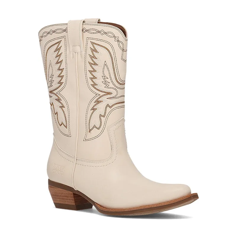 Dog Boots For Hot Pavement Women's Irlene Short Deco Stitch Off White