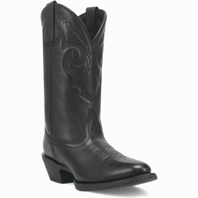 Trail Boots Laredo Ladies Maxine Black Leather Western Boot 51195