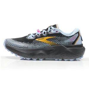 Brooks Caldera 6 Women's Trail Shoe - Black/Blue/Yellow Friday Deals Running Shoes