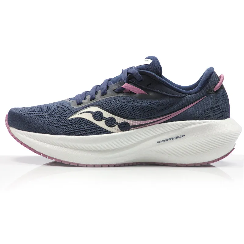 Running Shoes With Strong Arch Support Saucony Triumph 21 Women's Running Shoe - Navy/Orchid