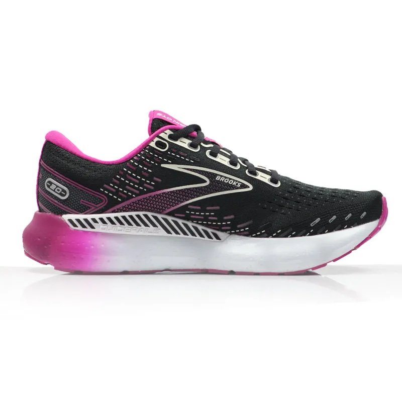 Brooks Glycerin GTS 20 Women's Running Shoe - Black/Fuchsia/Linen Running Shoes Promo