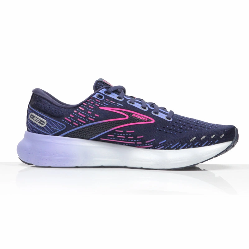 Brooks Glycerin 20 Women's Wide Fit Running Shoe - Peacoat/Blue/Pink Best Street Running Shoes