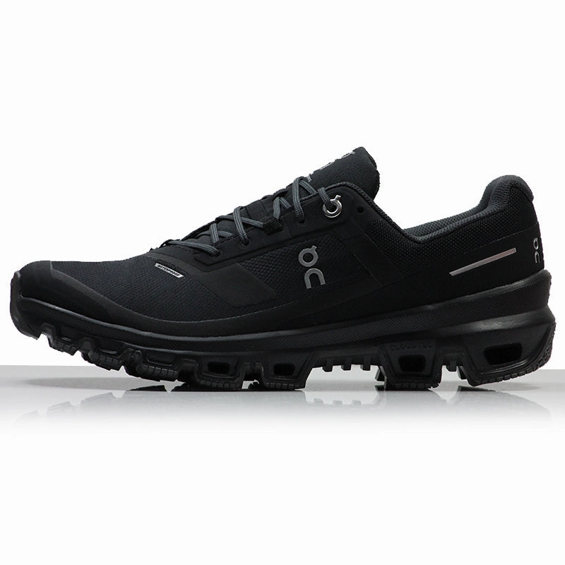 On Cloudventure Waterproof Women's Trail Shoe - Black Japanese Running Shoes