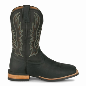 Remonte Boots Rustle 11 Inch Embroidered Square Toe Pull On Cowboy Boots