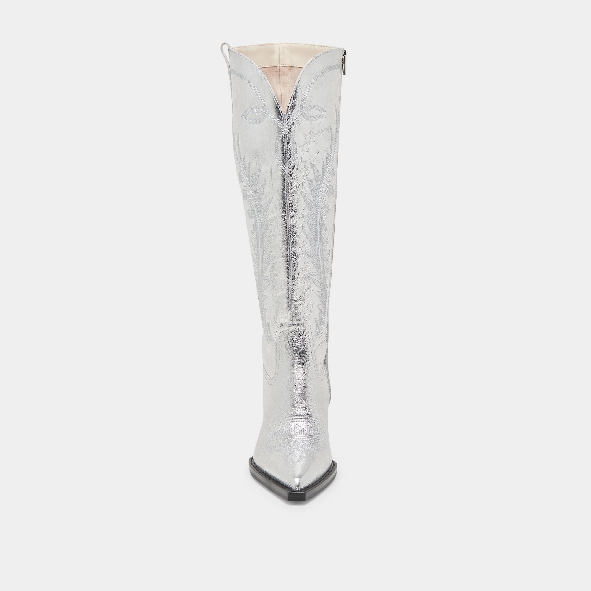 RYATT EXTRA WIDE CALF BOOTS SILVER DISTRESSED LEATHER Trekking Boots Winter